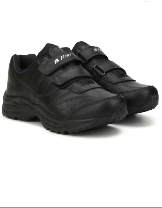 BATA SPEED Velcro Kids Casual School Shoe - Black