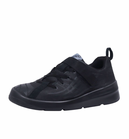 Plaeto Kid - Nova Unisex School Shoes (Velcro) - UK 1 To UK 4 - EU 33 To EU 36.5 - Black