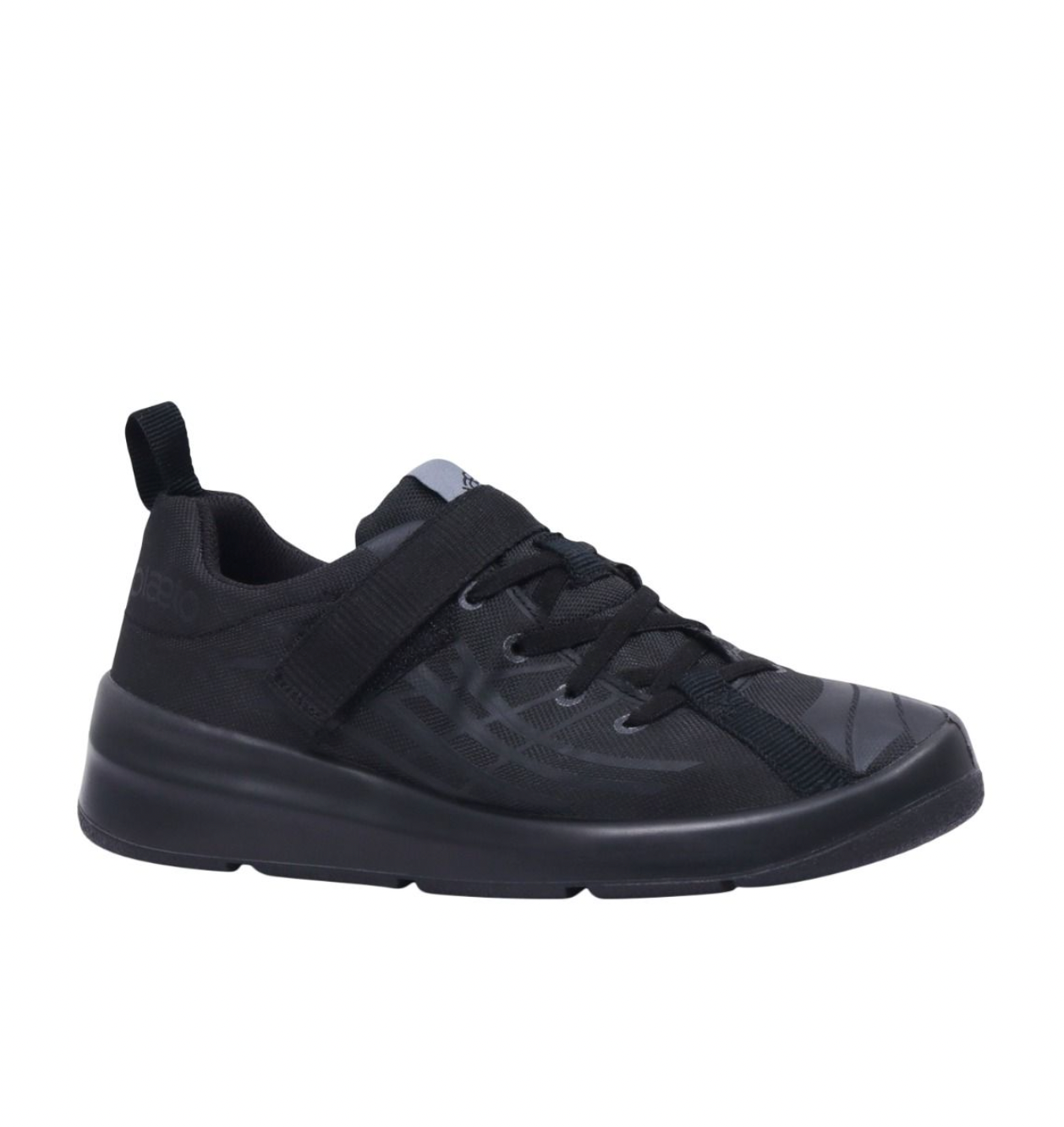 Plaeto Kid - Nova Unisex School Shoes (Velcro) - UK 1 To UK 4 - EU 33 To EU 36.5 - Black