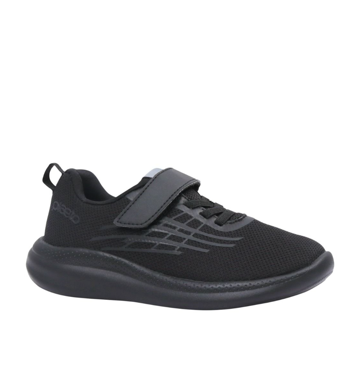 Plaeto Toddler - Nova Unisex School Shoes (Velcro) - UK 7C To UK 13C - EU 24 To EU 31.5 Black