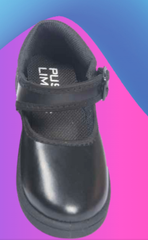 ARIGOLD Toddler - ASTER Girls School Shoes - UK 7C To UK 1Y - EU 24 To EU 33 -  Black & White